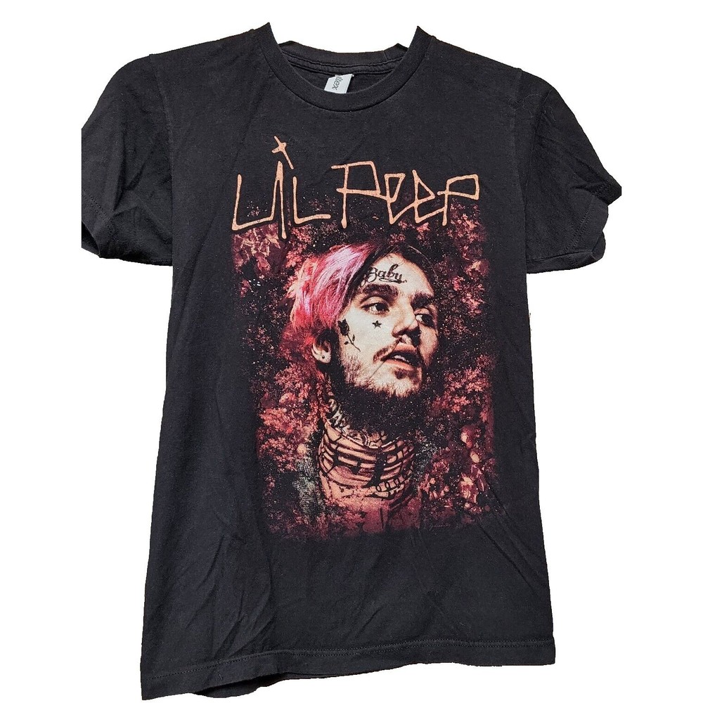 Lil Peep Black T-Shirt Size S Rap Music Band
